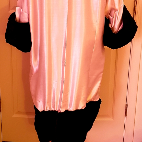 Custom Order Oversized Reversible Velvet Maxi Coat - Picture 6 of 8